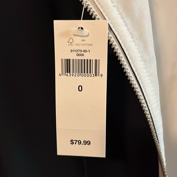 NWT Banana Republic Cap Sleeve Blue White Floral Work Sheath Mini Dress 0 - Picture 12 of 13